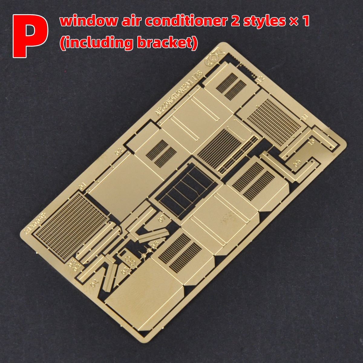 1/35 Scale Model Kit, Photo Etch Building Window